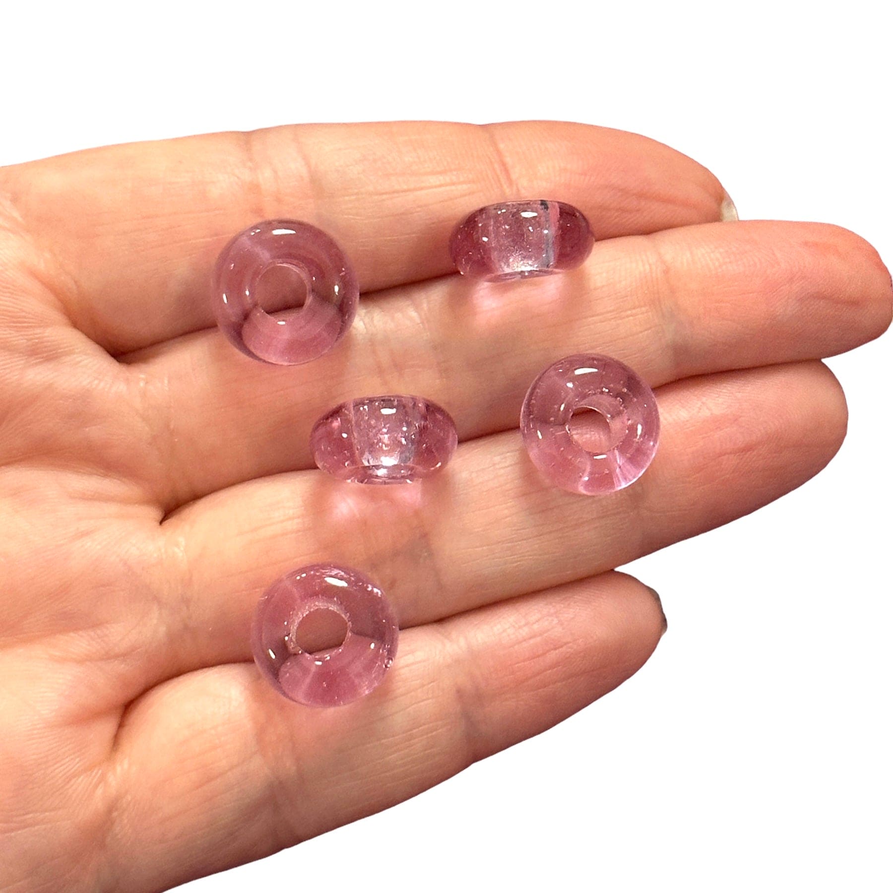 Hand Made Murano Glass Beads, 5 Beads Set for making Murano Glass