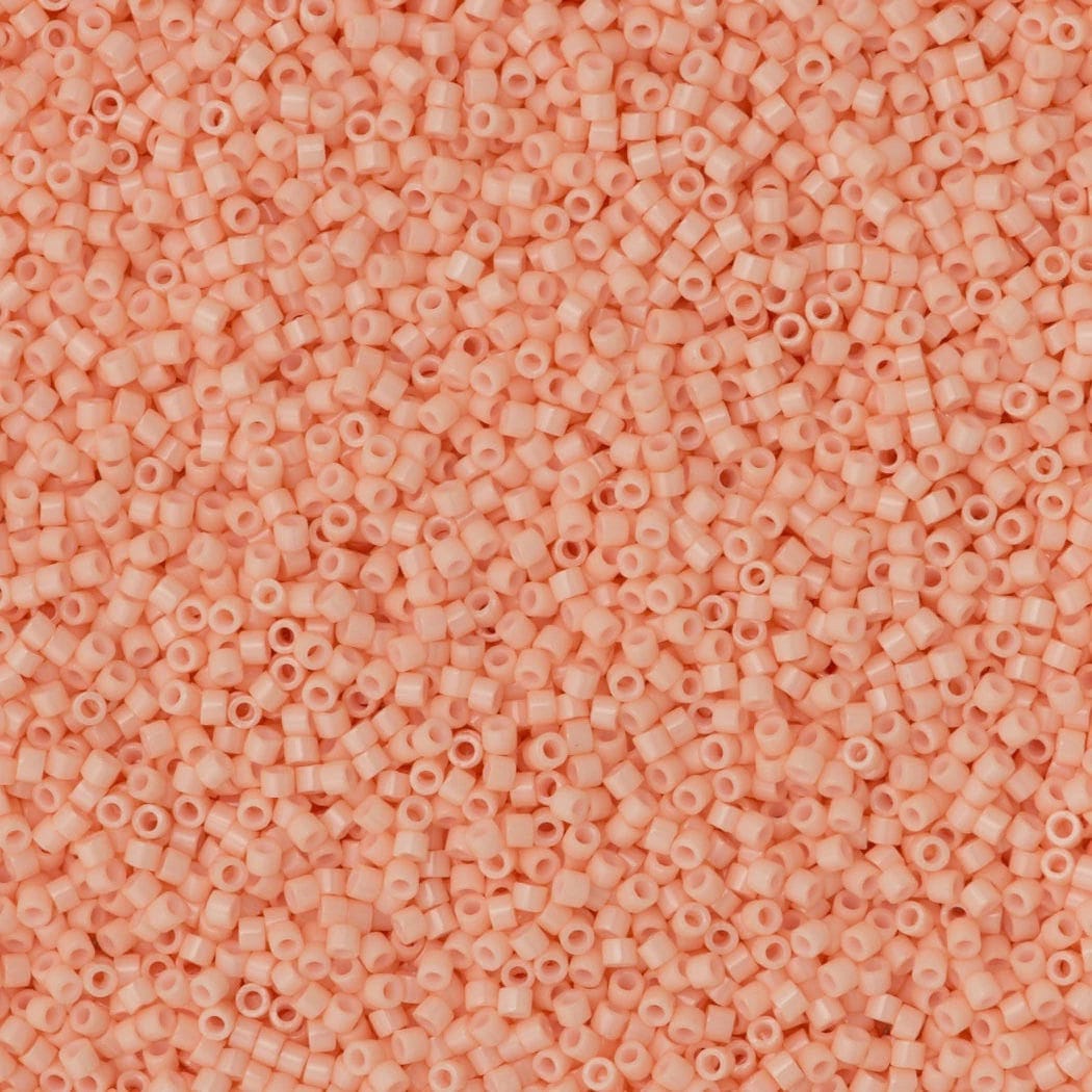 DB0206 Opaque Salmon Miyuki Delica 11 0 Peppy Beads