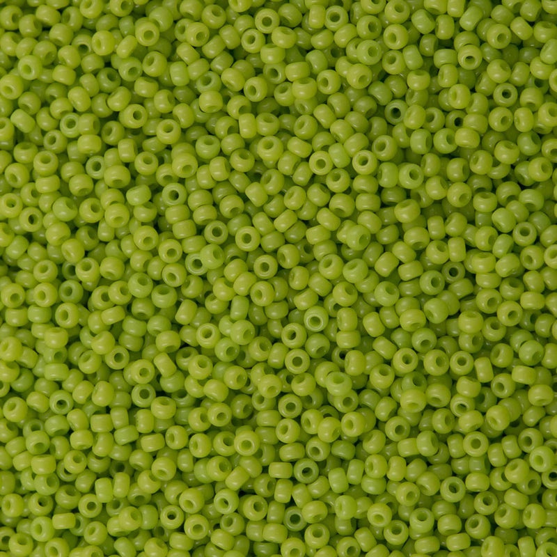 Miyuki Seed Beads 15/0, 0416 - Opaque Chartreuse