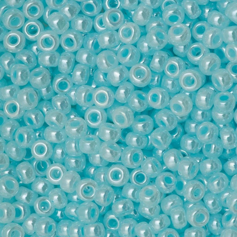 Miyuki Seed Beads 6/0 Light Aqua Ceylon , 0522