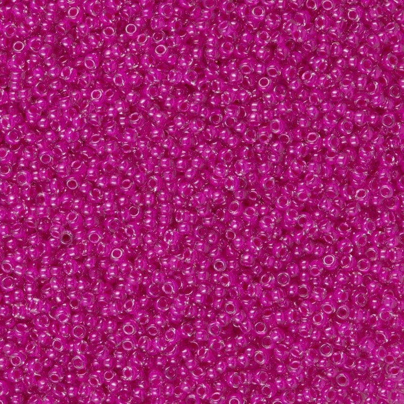 Miyuki Seed Beads 11/0 Fuchsia Lined Crystal, 0209