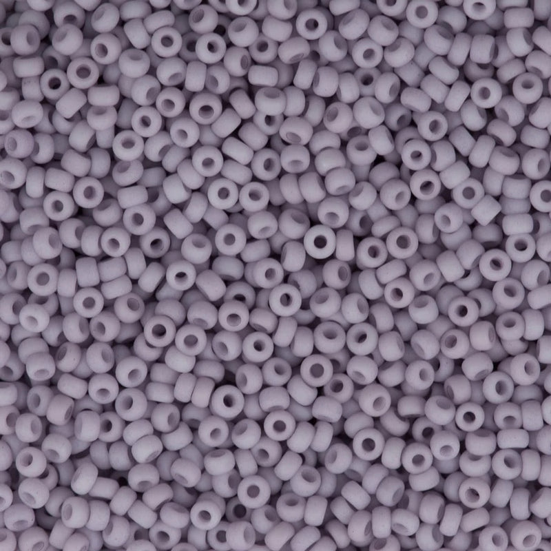 Miyuki Seed Beads 11/0 Matted Opaque Light Mauve, 2025-1-NEW!!!