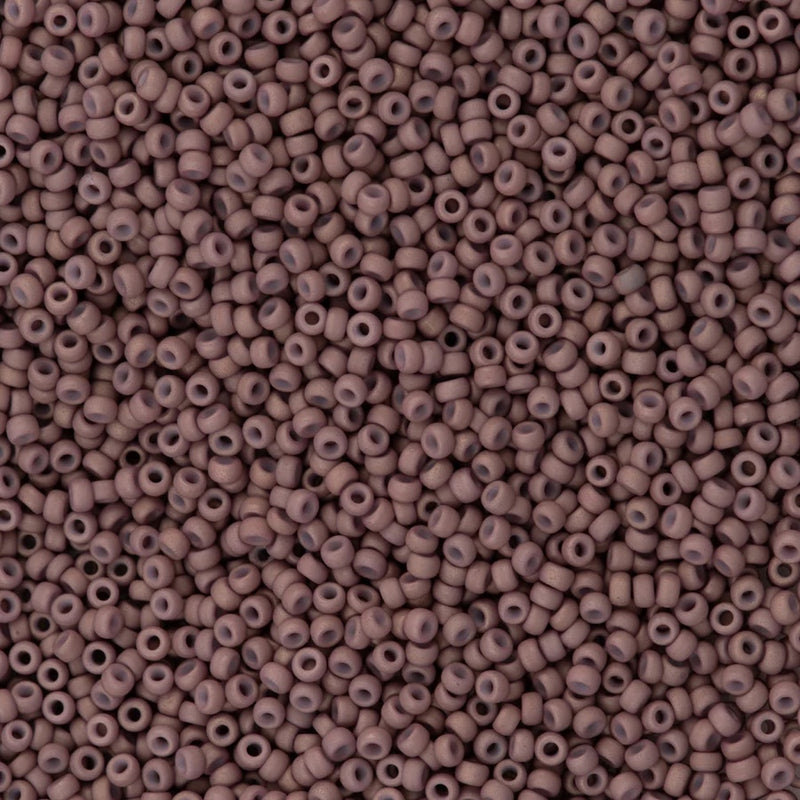 Miyuki Seed Beads 11/0 Matted Opaque Dusty Mauve, 2027-NEW!!!