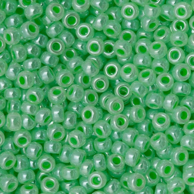 Miyuki Seed Beads 8/0 Mint Green Ceylon ,0520