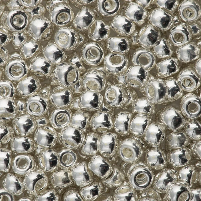 Miyuki Seed Beads 8/0 Bright Sterling Plated ,0961