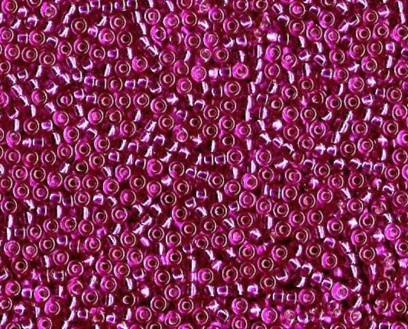 Miyuki Seed Beads 8/0 Fuchsia Silver Lined  ,1340