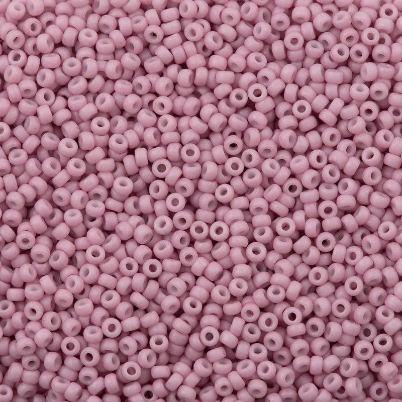 Miyuki Seed Beads 8/0 Matted Opaque Dusty Orchid, 2024-NEW!!!