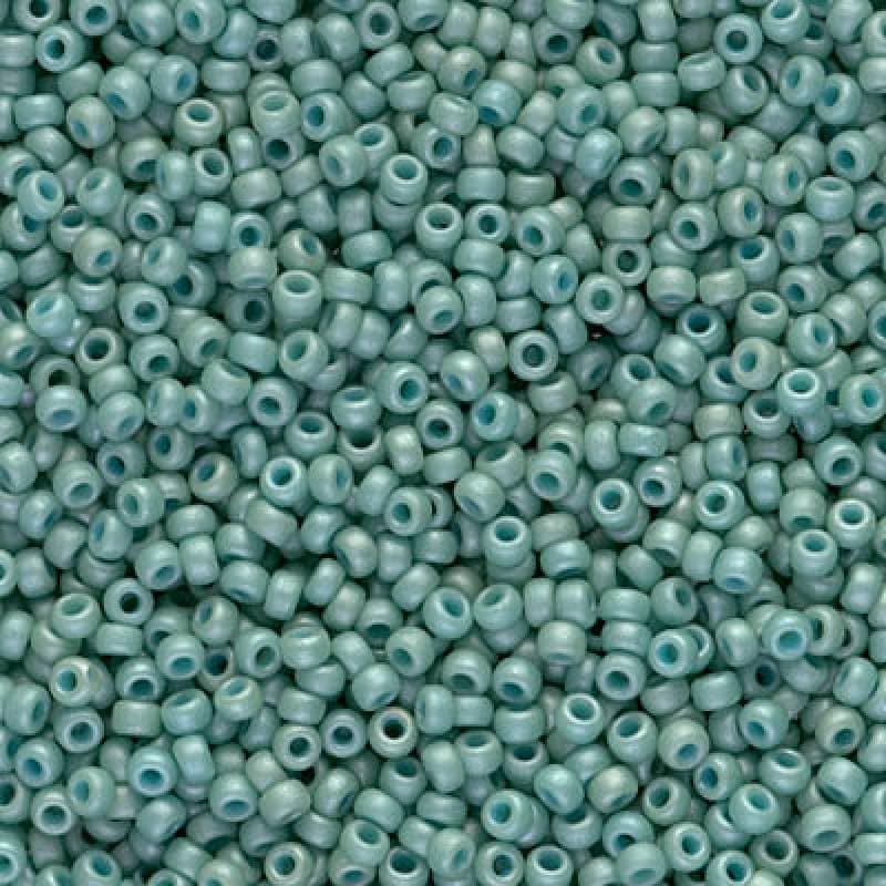 Miyuki Seed Beads 8/0 Matted Opaque Seafoam Luster, 2028-NEW!!!