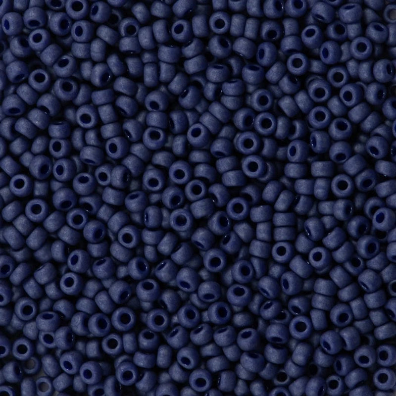 Miyuki Seed Beads 8/0 Matted Opaque Cobalt Luster, 2075-NEW!!!