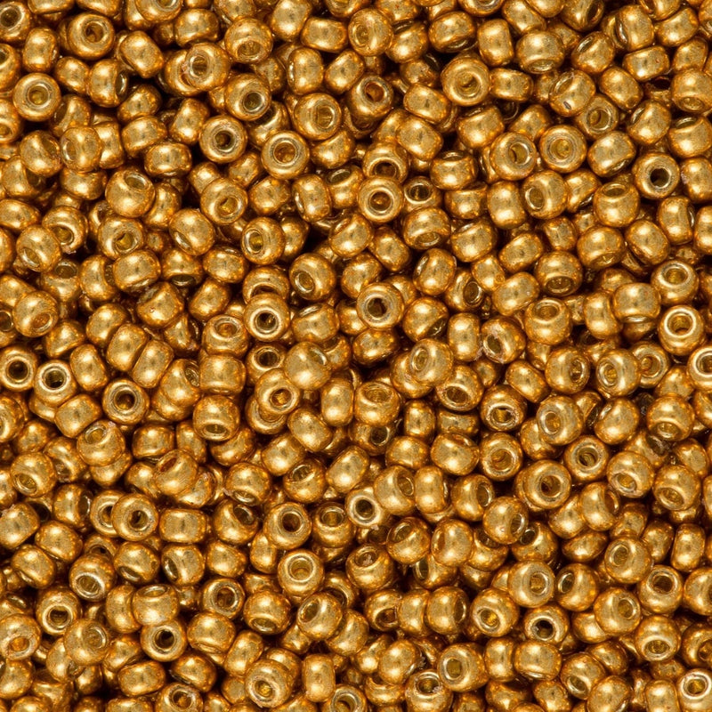 Miyuki Seed Beads 8/0  Duracoat Galvanized Yellow Gold, 4203-NEW!!!