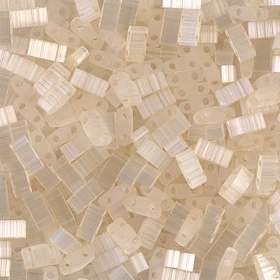 Miyuki Half Tila Beads HTL2592 Silk Pale Cream,