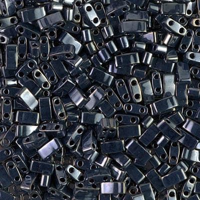 Miyuki Half Tila Beads HTL0464 Light Gunmetal ,