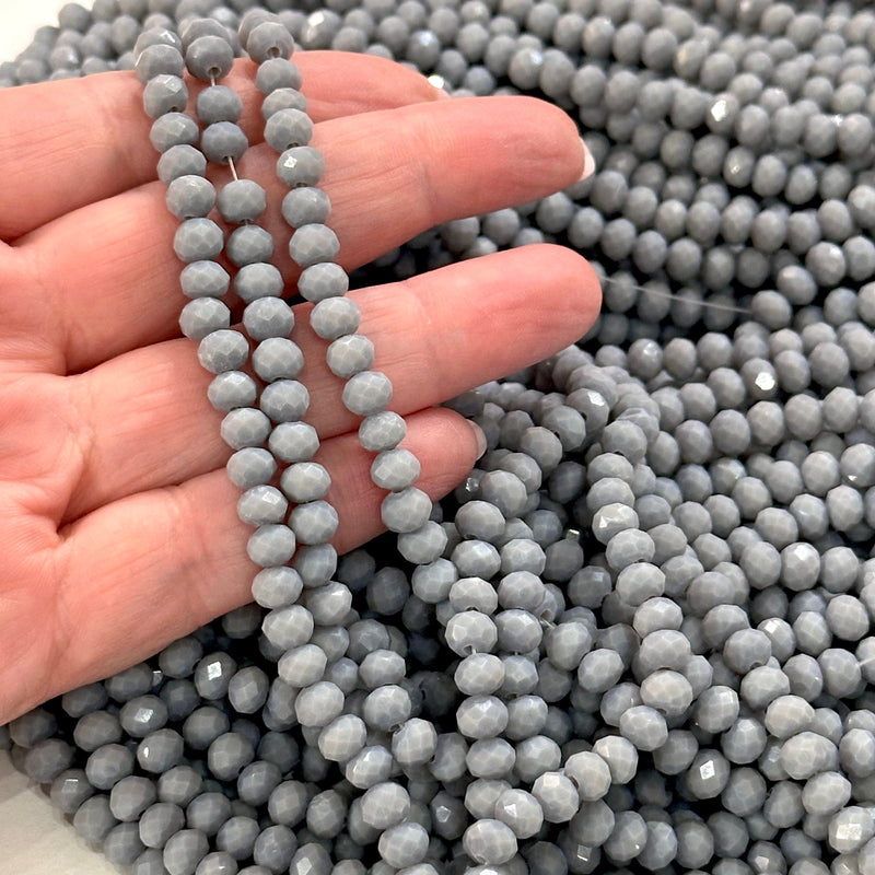 6mm Crystal faceted rondelle beads, PBC6C154