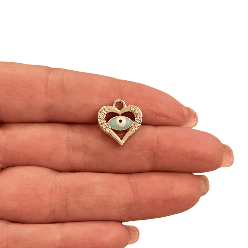 The Heart Evil Eye Pendant