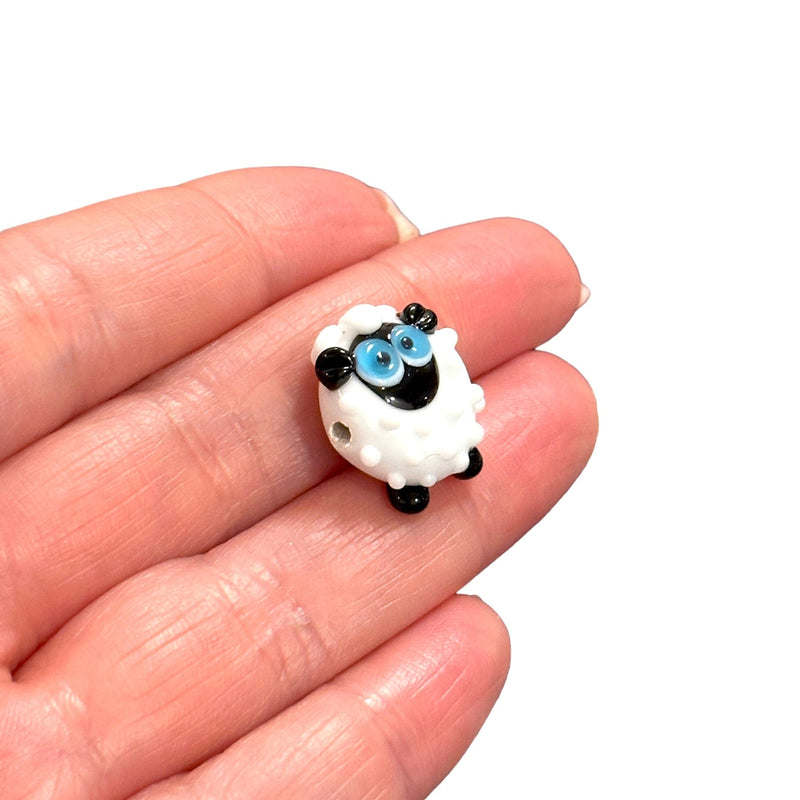 Hand Made Murano Glass Sheep Charm