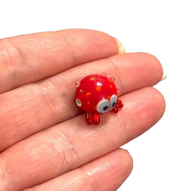 Hand Made Murano Glass Crab Charm