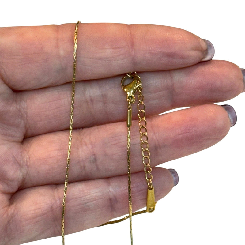 Waterproof Stainless Steel 24Kt Gold Filled Cobra Chain Necklace, Ready Gold Cobra Chain Necklace