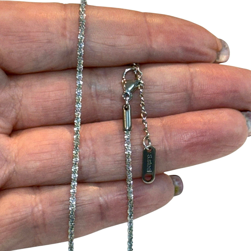 Stainless Steel Rope Chain Necklace, Ready Rope Chain Necklace