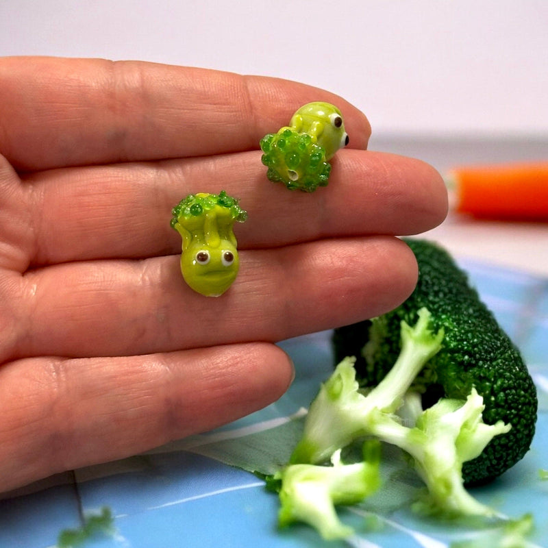 Hand Made Murano Glass Broccoli Charm