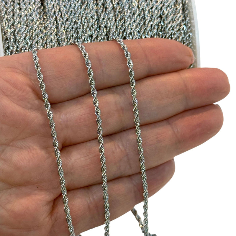 Waterproof Stainless Steel Rope Chain – 1.8mm Thick