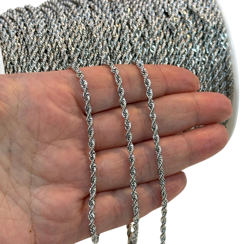 Waterproof Stainless Steel Rope Chain – 2.5mm Thick