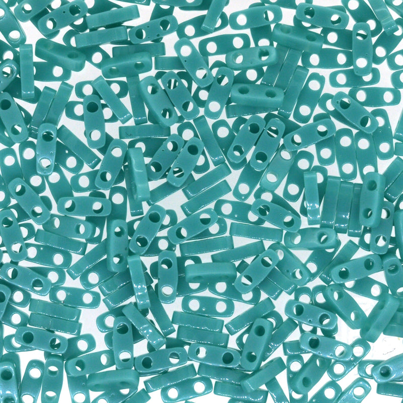 Miyuki Quarter Tila Beads 0412 Vert Turquoise Opaque,