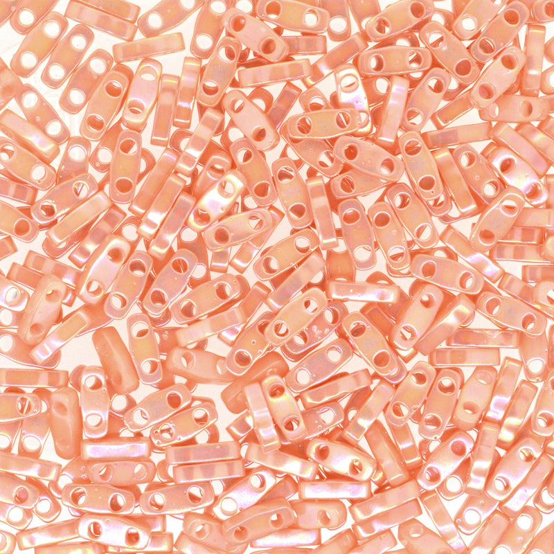 Miyuki Quarter Tila Beads 0596 Opaque Salmon Luster,