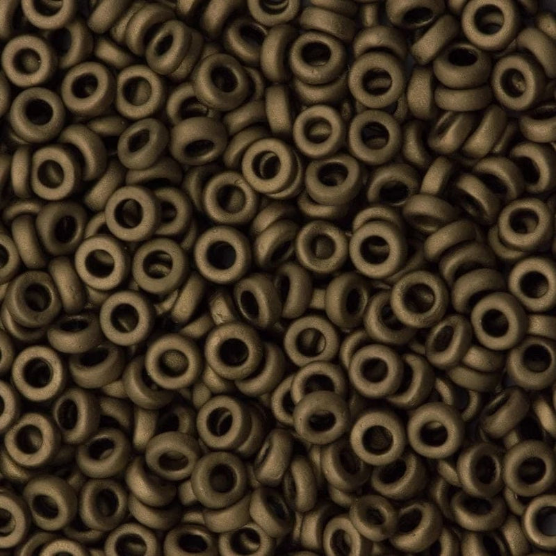 Miyuki Spacer Beads 3x1mm, Metallic Dark Bronze 2006