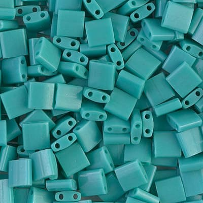 Miyuki Tila Beads TL0412 Opaque Turquoise Green,