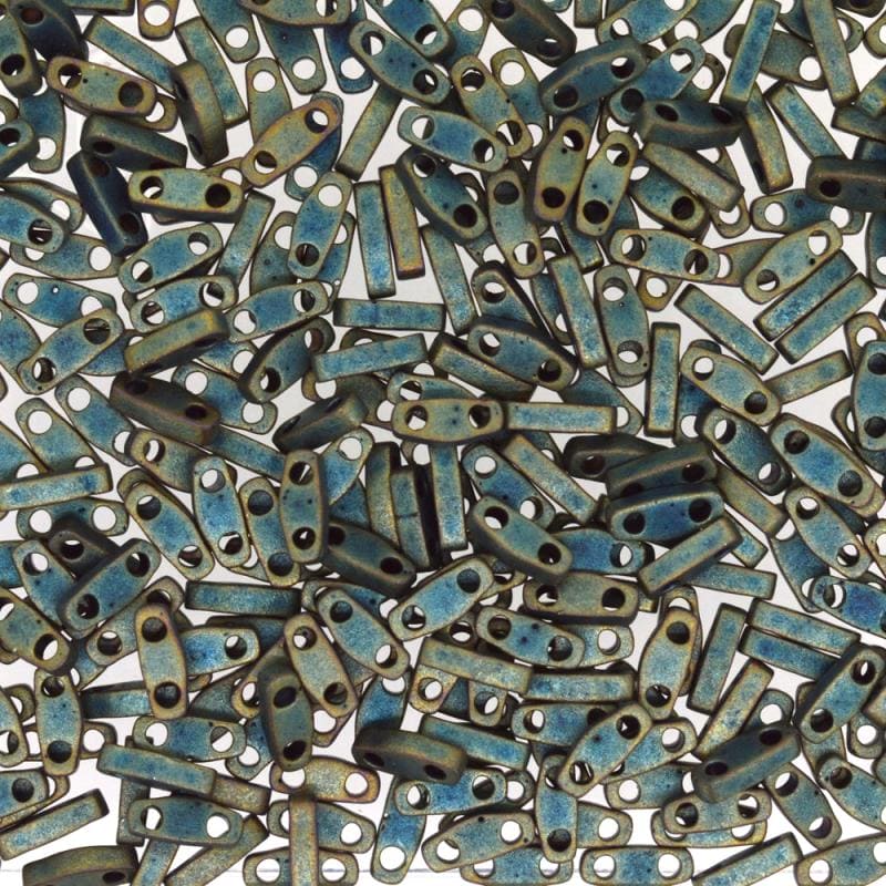 Miyuki Quarter Tila Beads 2006 Matted Metallic Dk. Bronze,