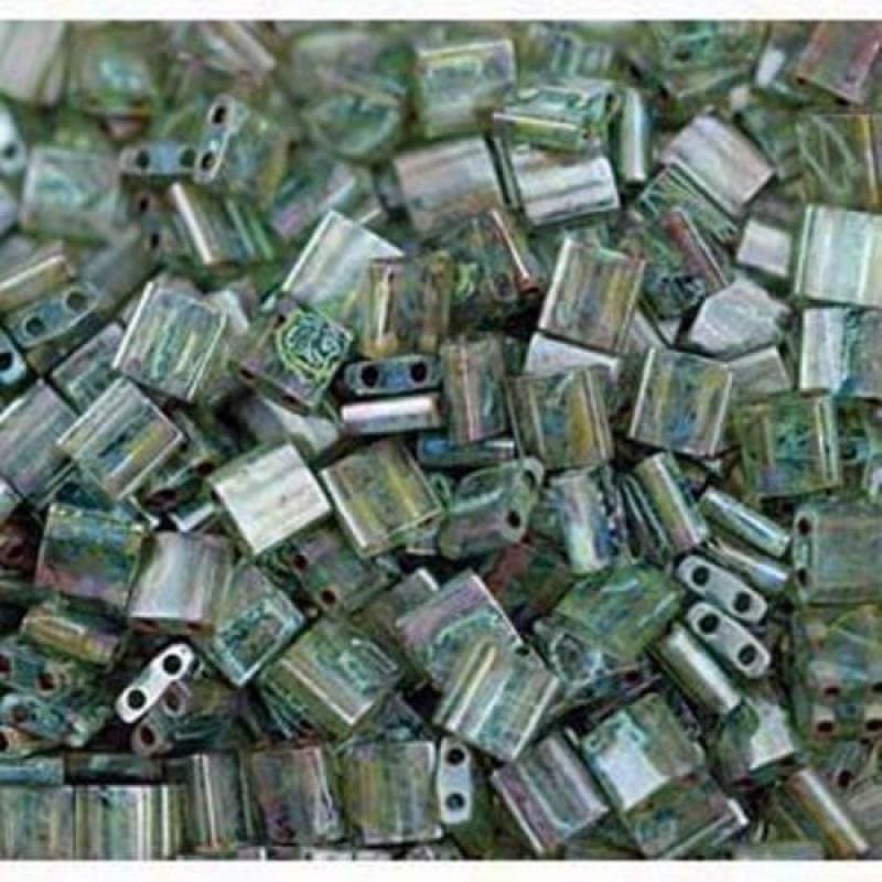 Miyuki Tila Beads TL4507 - Picasso Transparent Green,