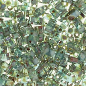 Miyuki Half Tila Beads HTL4506 - Picasso Transparent Olivine