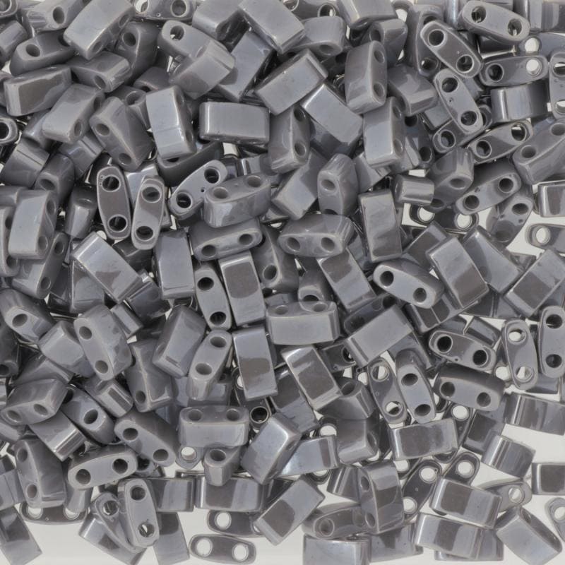 Miyuki Half Tila Beads HTL0443 Opaque Grey Luster ,