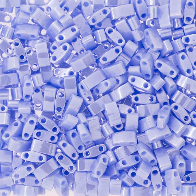 Miyuki Half Tila Beads HTL0446 Opaque Lt. Periwinkle Luster ,