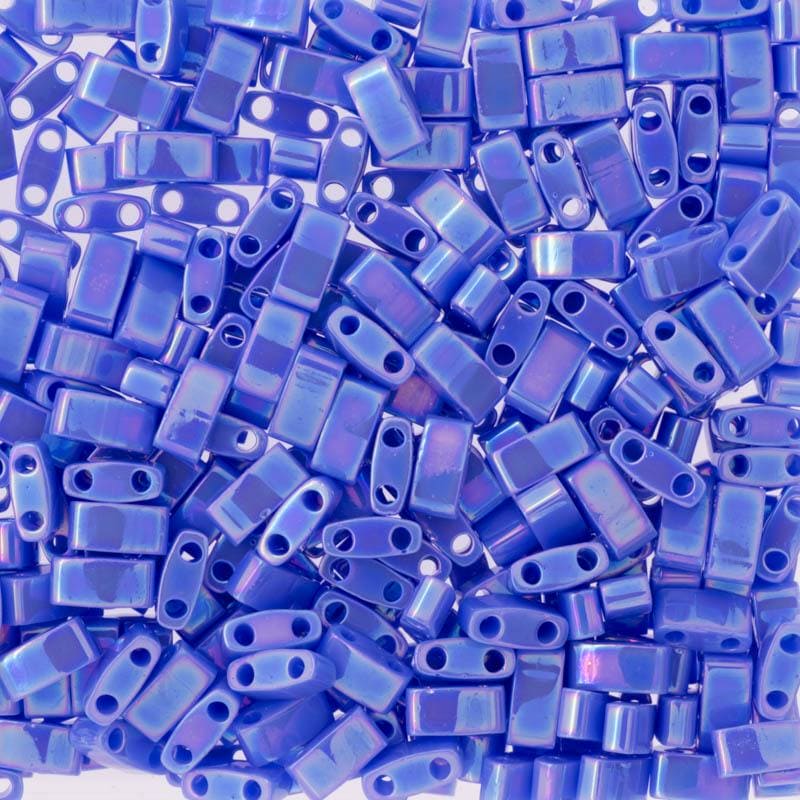 Miyuki Half Tila Beads HTL0483 Opaque Periwinkle AB,