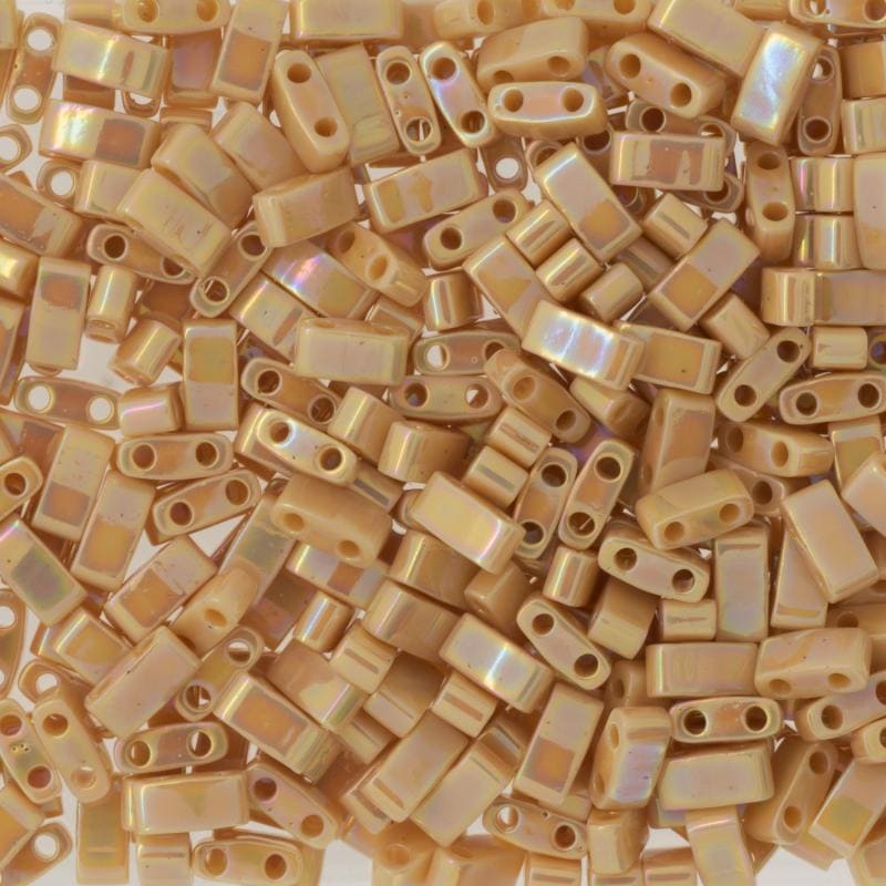 Miyuki Half Tila Beads HTL0488 Opaque Poire AB ,