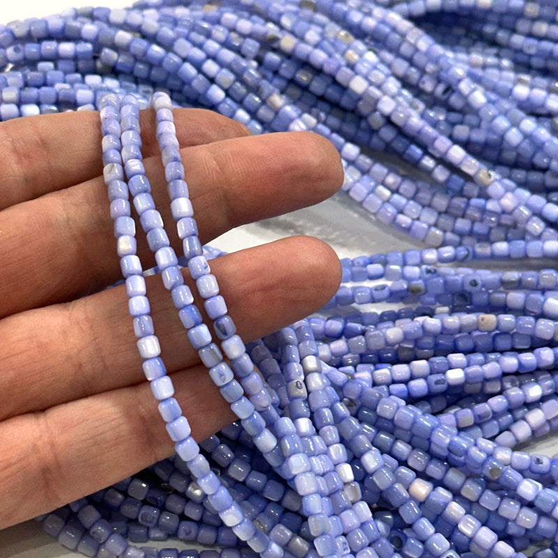 Natural Mother of Pearl Colored Cylinder Beads,15.5 Inches Strand