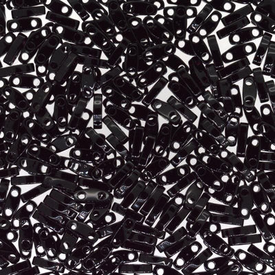 Miyuki Quarter Tila Beads 0401 Schwarz,