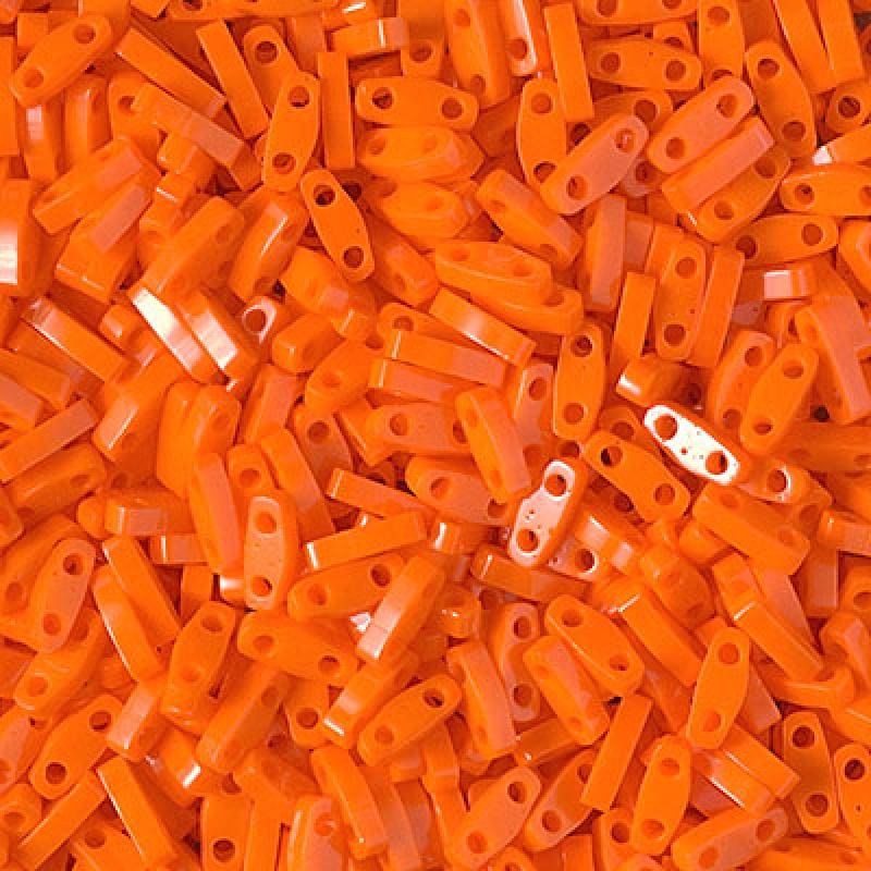 Miyuki Quarter Tila Beads 0406  Opaque Orange,