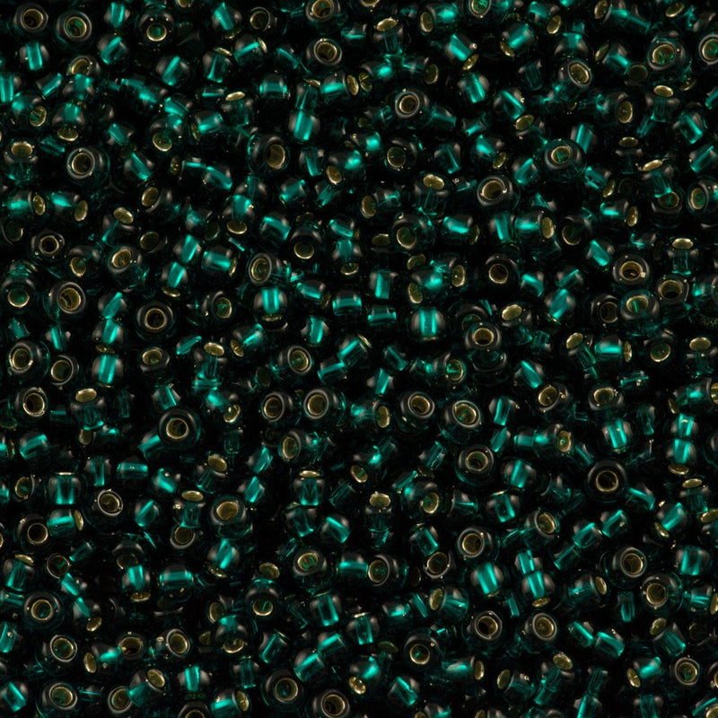 Miyuki Seed Beads 8/0 Silver Lined Dark Teal , 0030 £2.5