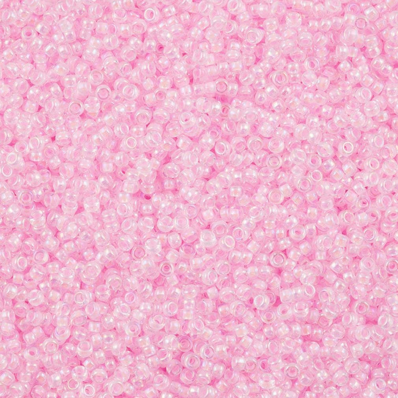 Miyuki Seed Beads 11/0 Pink Lined Crystal AB  ,0272-NEW!!!£1.75