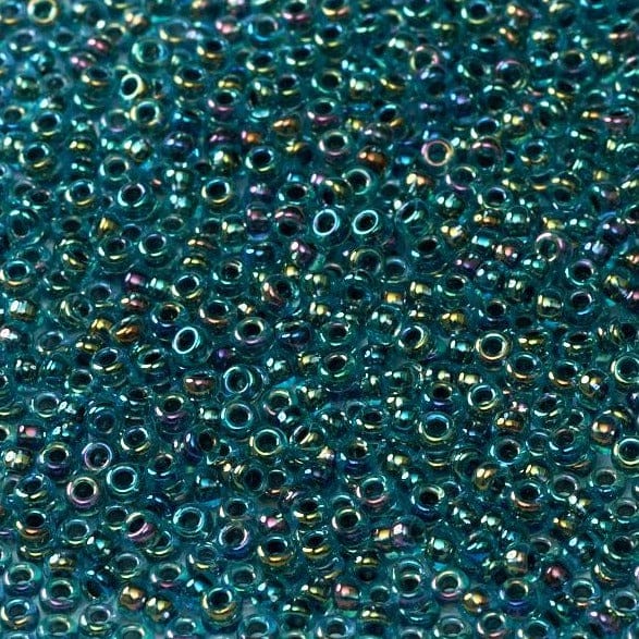 Miyuki Seed Beads 11/0 Blue Lined Aqua AB  ,0339-NEW!!!£1.75