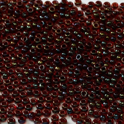 Miyuki Seed Beads 11/0 Garnet Lined Ruby AB ,0367-NEW!!!£1.75