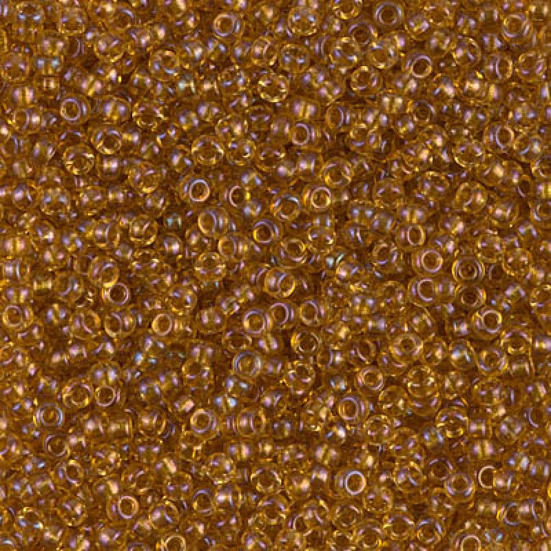 Miyuki Seed Beads 11/0 Sparkling Topaz Lined Lt. Topaz AB ,0377-NEW!!!£1.75