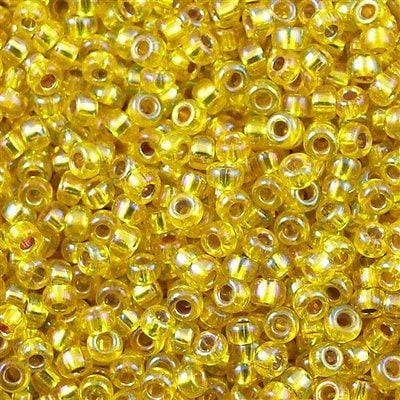 Miyuki Seed Beads 8/0 Silver Lined Yellow AB, 1006 £2.5