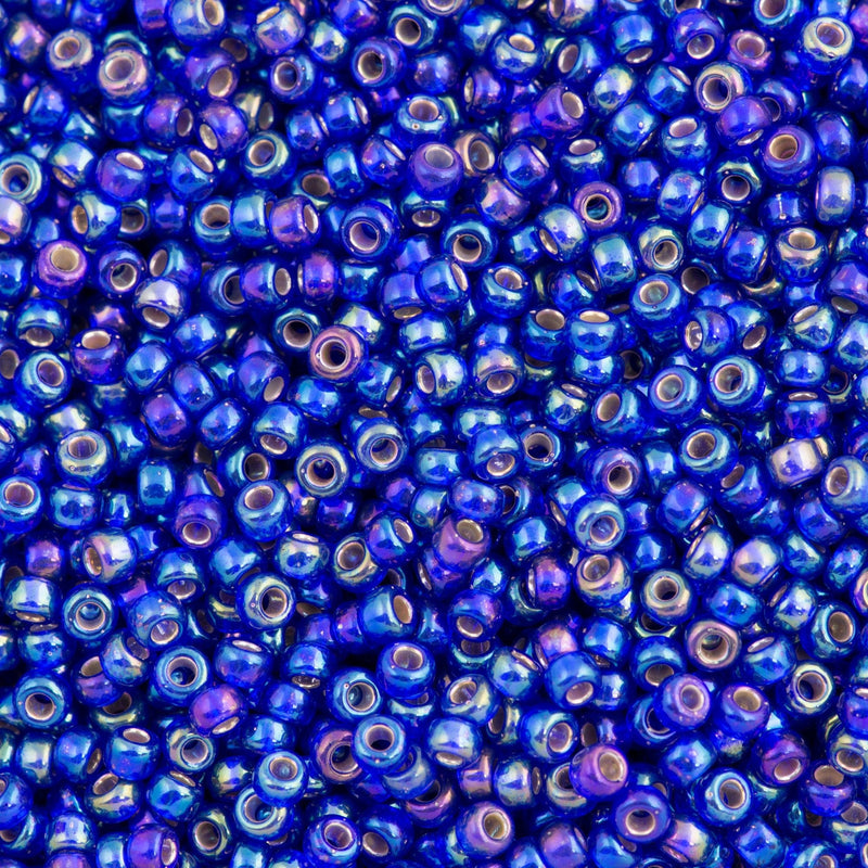 Miyuki Seed Beads 8/0 Silver Lined Cobalt AB, 1020 £2.5