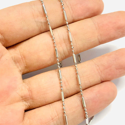 Silver Plated Necklace Chain, Silver Plated Ready Necklace, 17 Inches Ready Necklace