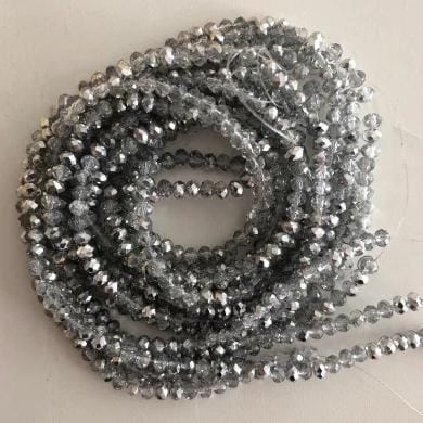 Crystal faceted rondelle - 150 pcs -3mm - full strand - PBC3C31 £1.5