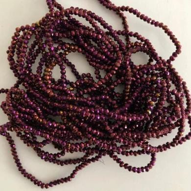 Crystal faceted rondelle - 200 pcs -2mm - full strand - PBC2C5 £1.5