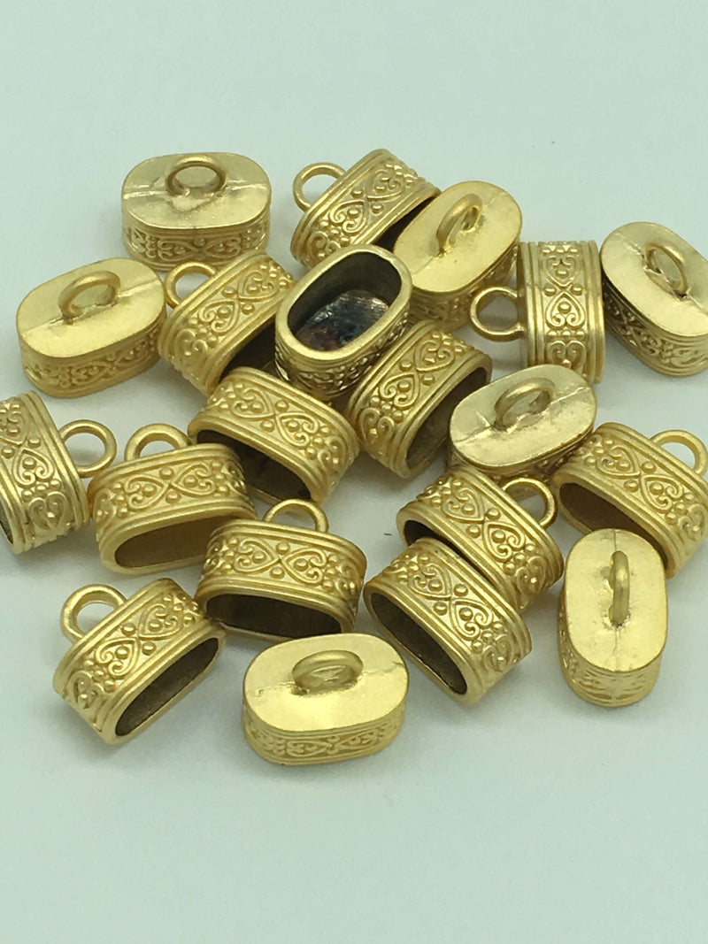 22 kt Matte Gold Plated Bead Caps 15x15x10 mm£2